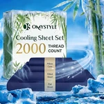 4-PIECE Premium Bamboo Blend Bed Set Deep Pocket Breathable Soft. Fixed Price $29.99.