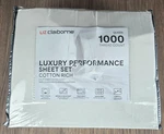 Liz Clairborne Luxury Performance Queen Sheet Set 1000 Thread Count Egret. Fixed Price $49.00.