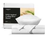 Miracle Made Sateen Twin Luxe Sheets, 3-PIECE Bed White, Self Cooling. Fixed Price $119.95.