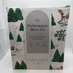King 400 Thread Count Holiday Performance Sheet Set Winter Scene Threshold. Fixed Price $44.99.