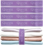 Sheet Organizer Bands, Set Storage Size Marking Elastic Bedding. Fixed Price $9.51.