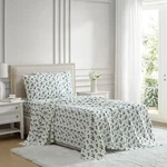 Lenox 6 Piece Flannel Sheet Set Queen Holly Green. Fixed Price $45.04.