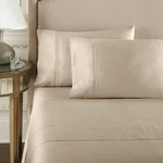 Pure Parima 100% Egyptian Yalda Split King Size Sheet Set Tan. Fixed Price $91.00.
