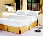 Dada Bedding Soft Luxe Solid White 100% Cotton Fitted Sheet & Pillow Cases Set. Fixed Price $29.00.