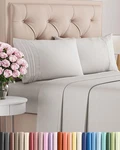 Queen Size 4 Piece Set - Comfy Breathable & Cooling Bed Hotel. Fixed Price $36.12.