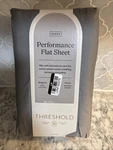 Threshold Queen 400 Thread Count Performance Flat Sheet Gray. Fixed Price $24.99.