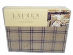 Ralph Lauren Surrey Garden Tattersal Purple Full Flat Sheet New Cotton. Fixed Price $87.99.
