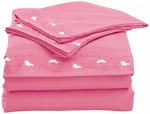 Home Simplicity 90GSM Embroidery Sheet Set, Queen, Pink. Fixed Price $20.79.