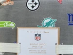 Pottery Barn Teen Nfl Bright Logo Sheet Set Full Football Nwt. Fixed Price $89.99.