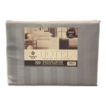 Hotel Premier 700 Thread Ct. Egyptian Cotton Striped Sheet Set, King, Blue Crest. Fixed Price $79.99.