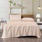 Chezmoi Collection 4-PIECE 110GSM Peach Skin Brushed Microfiber Bed Sheet Set. Fixed Price $39.99.