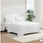 Jennifer Adams Sheet Set White Eternal Fitted Flat Pillowcase Wrinkle Resistant. Fixed Price $132.99.