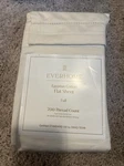 Everhome 700 Tc Egyptian Cotton Fill Flat Sheet (ivory). Fixed Price $58.00.