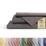Linen Home 100% Cotton Percale 4 Pieces King Set, 07 - Charcoal. Fixed Price $79.98.