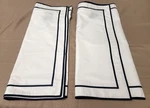 Lauren Ralph Spencer Cotton Sateen Border King Shams White/navy -pair. Fixed Price $84.99.