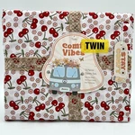 Twin Size Cherry Sheet Set With Pink Flowers And Cherries Comfy Vibes New W/tags. Fixed Price $29.99.