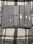 Frette Monza King 4 Piece Sheet Set Sateen Steel Grey Brand New $800. Fixed Price $499.95.