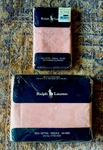 Vtg Ralph Lauren Percale Pink Full Fitted Bed Sheet 2 Pillow Cases Paisley Avery. Fixed Price $140.00.
