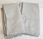 Pair Hearth & Hand Magnolia White-charcoal Pin Striped Organic King Pillow Cases. Fixed Price $19.99.