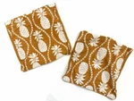 Tommy Bahama Embroidered Pineapple Pillow Covers Set Of 2 Orange Cream 15X15. Fixed Price $24.99.