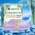 4-PIECE Premium Bamboo Blend Bed Set Deep Pocket Breathable Soft. Fixed Price $28.99.