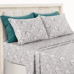 Deep Pocket 6 Piece Bed Set 1800 Series Microfiber Comfort Paisley. Fixed Price $24.99.