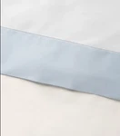 Ralph Lauren Organic Sateen Border Flat Sheet - Hyacinth Light Blue New Full. Fixed Price $79.95.