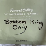 Peacock Alley King Flannel Fitted Sheet. Fixed Price $58.00.