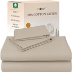 California Design Den King Size Sheets Set - Natural 100% Cotton. Fixed Price $66.09.
