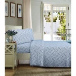 Mainstays Soft Wrinkle Resistant Microfiber Sheet Set Twin/twin Xl Triangle Geo. Fixed Price $27.99.