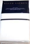 Ralph Lauren Palmer Percale Flat Sheet - $185 Nwt White Polo Navy King. Fixed Price $69.95.