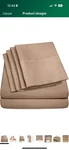 Sweet Home Collection 1500 Count Microfiber 6 Piece Sheet Set King, Taupe. Fixed Price $25.00.