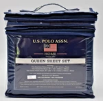 U.s. Polo Assn Home Queen Sheet Set Pillowcases Fitted And Flat Navy New!. Fixed Price $20.00.