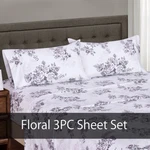 100% Cotton Freshly Floral Bally 300 Thread Count Luxury Bed Sheet Sets. Fixed Price $64.99.