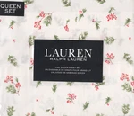 Ralph Lauren Queen Sheet Set Holly Berry Mackenzie Chic Cream 4PC Red Green Pine. Fixed Price $96.79.