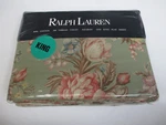 Ralph Lauren Charlotte Sage Green Floral Flat Sheet - King. Fixed Price $249.99.