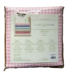 Nwt Laurel & Mayfair Pink Gingham Print Cotton Percale 4-PCS Sheet Set Full. Fixed Price $49.99.