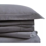 King Classic Cotton Solid Sheet Set Gray - Brooklyn Loom. Fixed Price $26.99.