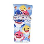 New Baby Shark Toddler Bedding Sheet Set 3PCS Kids With Reversible Comforter. Fixed Price $56.96.