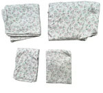 Vintage Laura Ashley Floral Print Flannel Pillowcases, Fitted & Flat Sheet Set. Fixed Price $33.99.