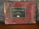 Vintage Laura Ashley Home Twin Flat Sheet Salon Burgundy 200 Tread Count New. Fixed Price $24.99.