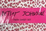 Betsey Johnson Twin Size Pink Leopard New Sheet Set #1 Original Pkg Read!!!. Fixed Price $25.99.
