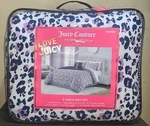 Juicy Couture Leopard Print 8PC Queen Bed Comforter, Shams, Sheet Set,pillow. Fixed Price $81.99.