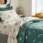 4 Pc Pillowfort 100% Cotton Dragon Full Sheet Set Nip. Fixed Price $38.25.