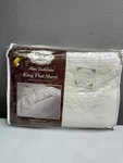 New Vintage Home King Flat Sheet Hand Embellished 108X102 Battenburg Lace. Fixed Price $80.91.