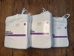Room Essentials Twin/twin Xl Sheets 3-PC Set Microfiber White/grey Lot. Fixed Price $29.49.