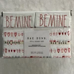 Rae Dunn Full Sheet Set Whtie Heart Print Embroidered Be Mine Pillowcases Love. Fixed Price $25.49.