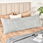 Truly Velvet Zippered Body Pillowcase, No 54" X 20" (pack Of 1) Silver Grey. Fixed Price $20.23.