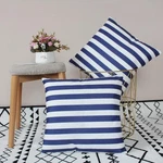 2PACK Navy Blue&white Striped Covers Modern Simple Throw Pillowcases Home. Fixed Price $23.97.