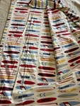 Lot Of Tommy Hilfiger Surfboards Bedding Two Twin Flat And One Fitted Sheet Set. Fixed Price $17.99.